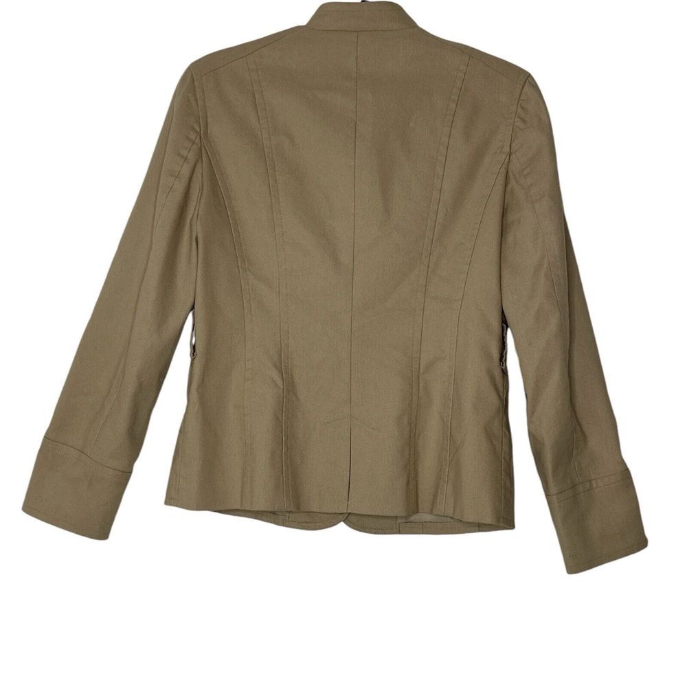 Style & Co Blazer Women Size 8 Beige Top Stretch Boho Corpcore Stretch Formal‎ - Picture 2 of 9